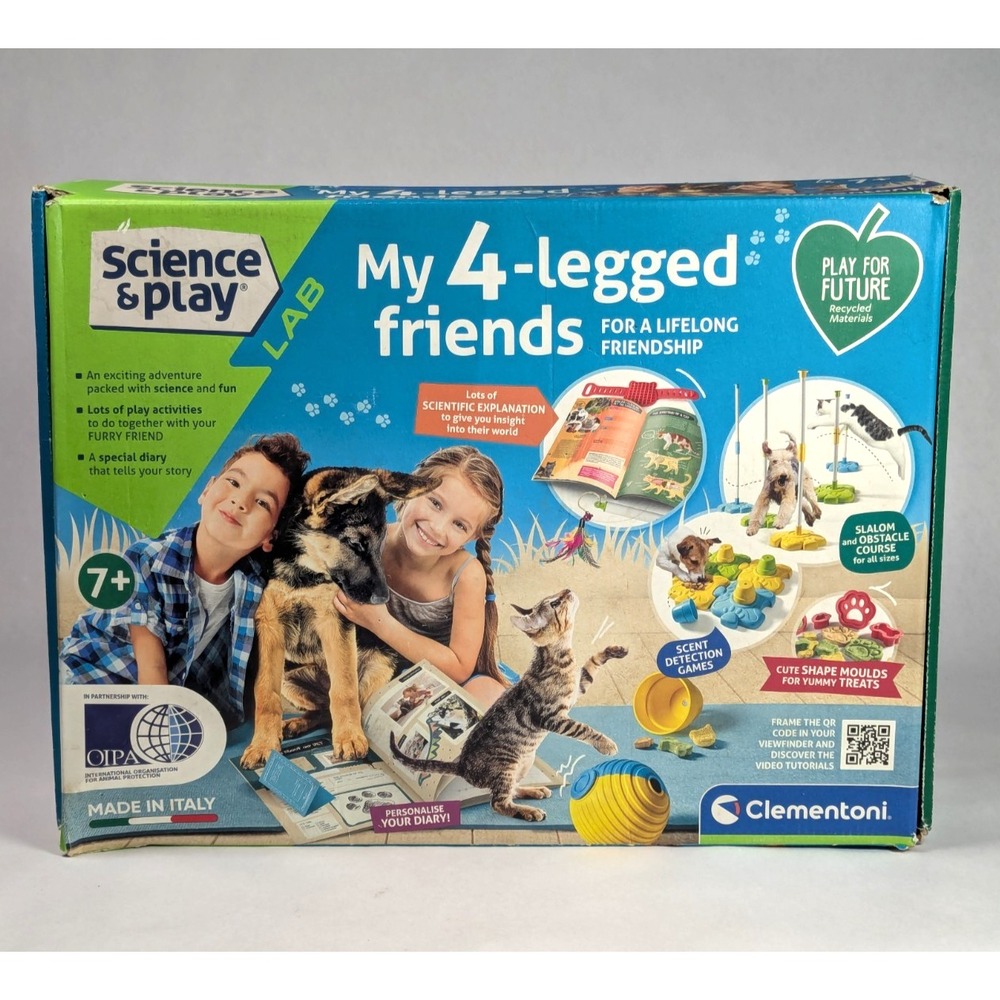 Pet Dog Or Cat Training Games By Clementoni Science & Play My 4-legged Friends